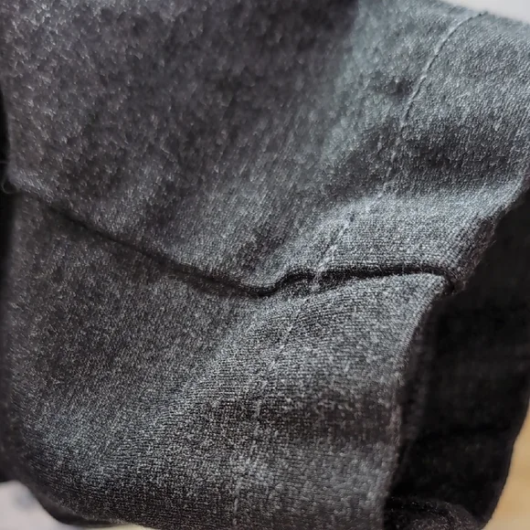 Anne Klein | Charcoal Grey Thick Cropped Leggings Viscose Blend Size L - Picture 14 of 15